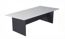 Rectangle Shape Boardtable 2400 L X 1200 W X 730 H. Choice Of White, Cherry Or Grey Top On Ironstone H Base